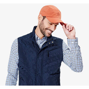 NWOT Bluffworks The Eardley Technical Hat Cap Burnt Orange Adjustable Men